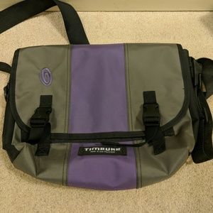 Purple and Grey Timbuk2 Classic Messenger Bag
